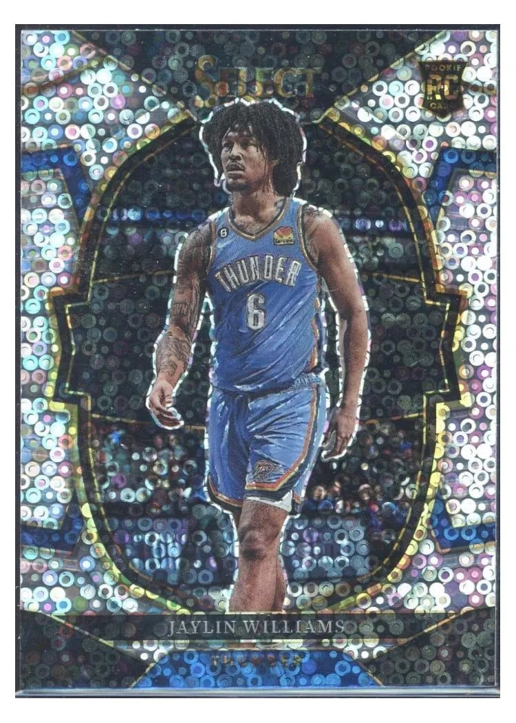 2022-23 Panini Select Base Set Jaylin Williams Disco Prizm #99 card