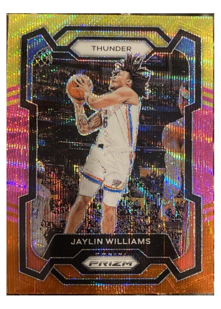 2023-24 Panini Prizm Base Set Jaylin Williams Multi Wave #214 card