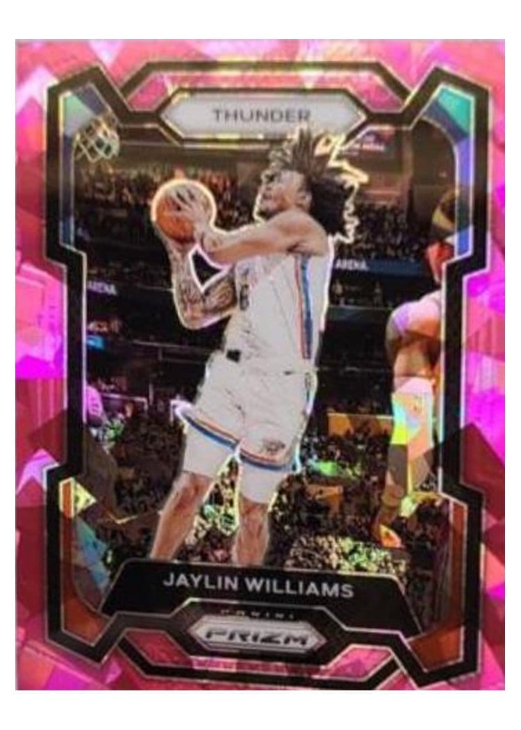 2023-24 Panini Prizm Base Set Jaylin Williams Pink Ice #214 card