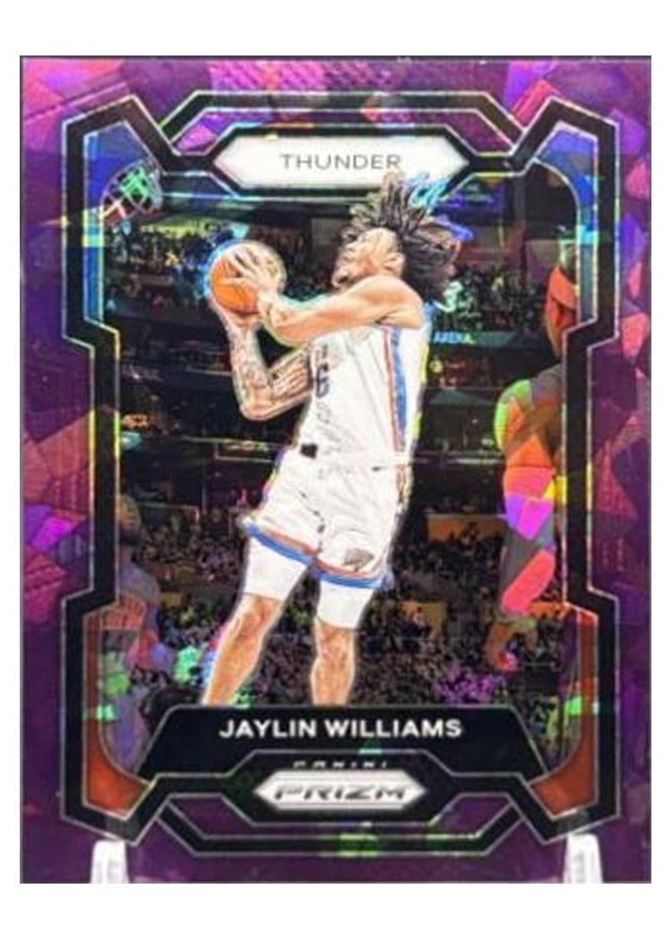 2023-24 Panini Prizm Base Set Jaylin Williams Purple Ice #214 card