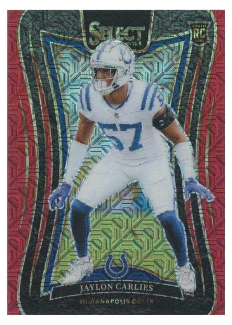 2024 Panini Select Base Set Jaylon Carlies Red Prizm #316 card