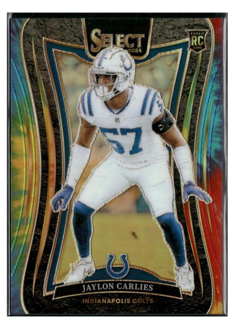 2024 Panini Select Base Set Jaylon Carlies Tie-Dye Prizm #316 card