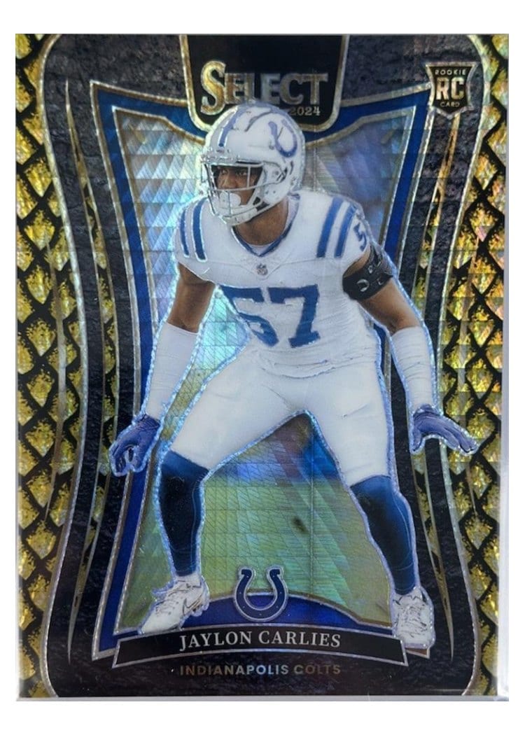 2024 Panini Select Base Set Jaylon Carlies Gold Dragon Scale Prizm #316