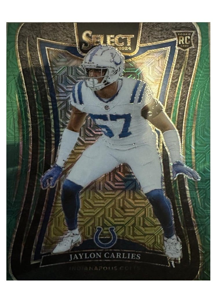 2024 Panini Select Base Set Jaylon Carlies Green Prizm #316