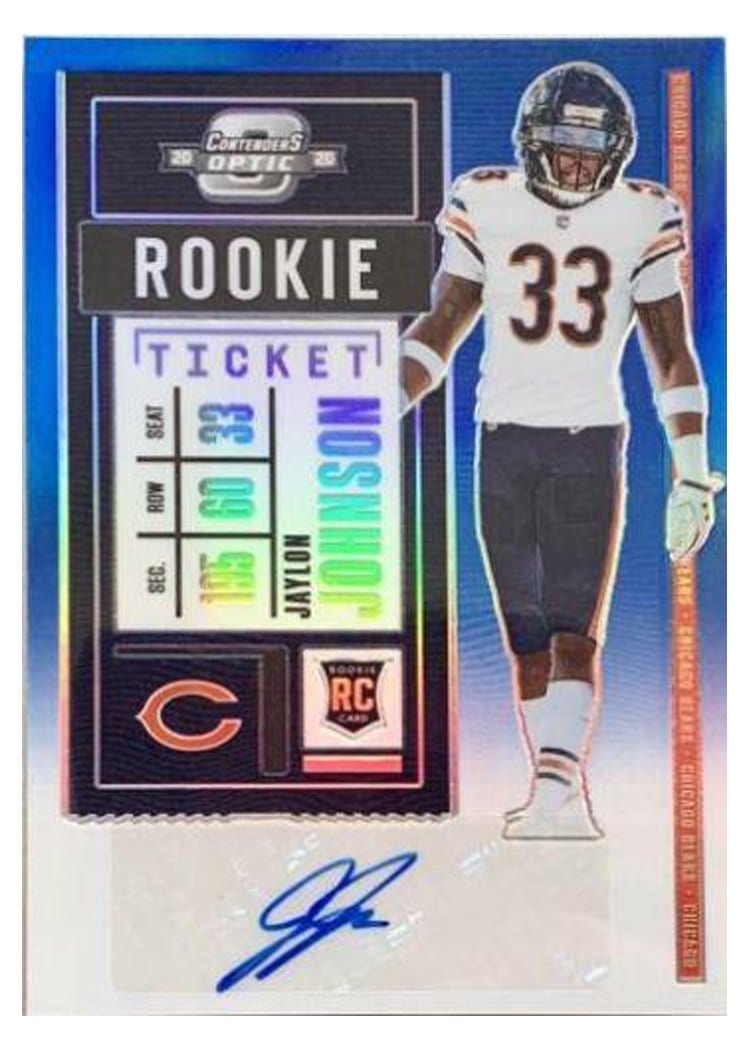 2020 Panini Contenders Optic Base Set Jaylon Johnson #162 card