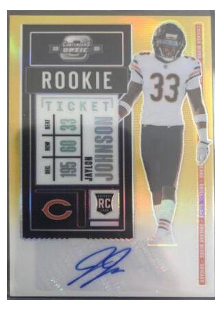 2020 Panini Contenders Optic Base Set Jaylon Johnson #162 card