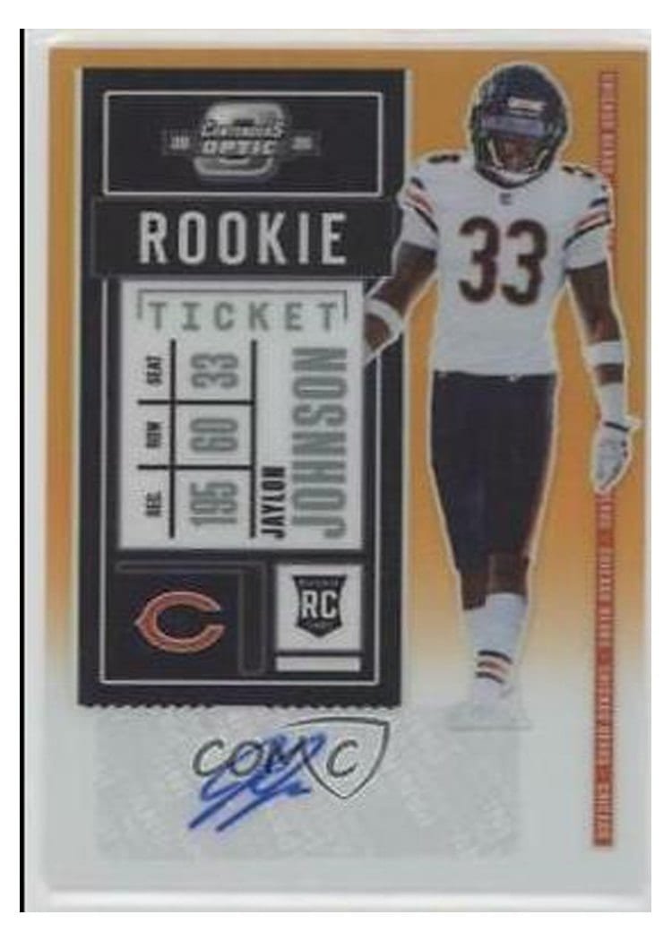 2020 Panini Contenders Optic Base Set Jaylon Johnson #162 card