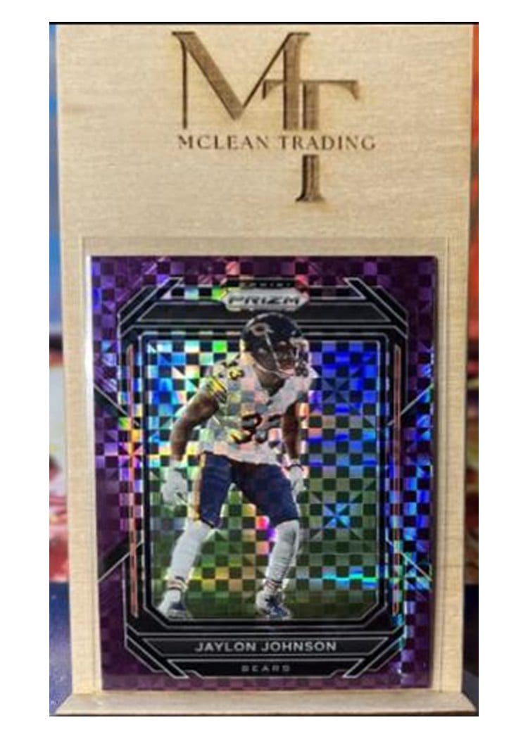 2022 Panini Prizm Base Set Jaylon Johnson Purple Power #53 card
