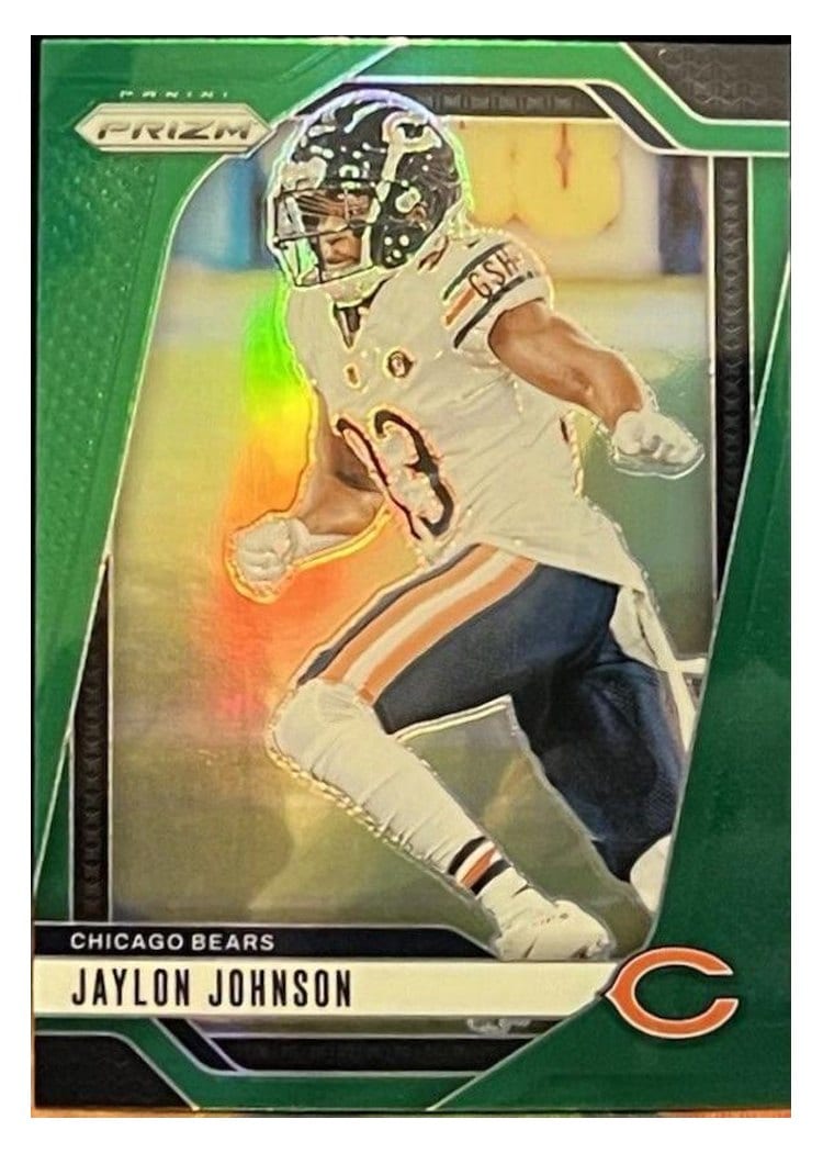 2024 Panini Prizm Base Set Jaylon Johnson Green #51 card