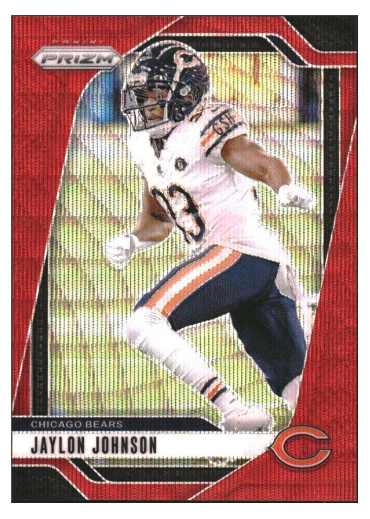 2024 Panini Prizm Base Set Jaylon Johnson Red Wave #51 card