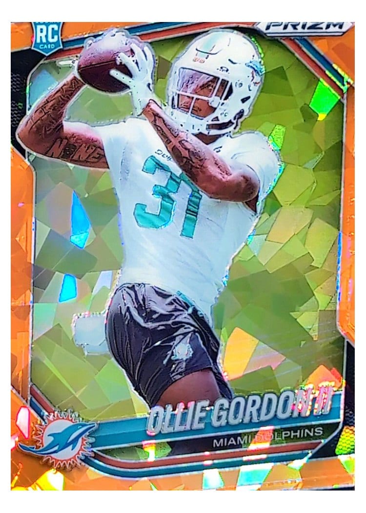 2025 Panini Prizm Base Set Jaylon Johnson Orange Ice #44 card
