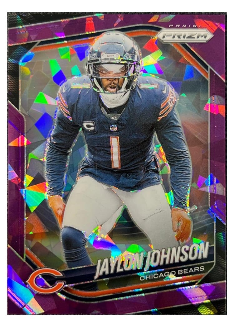 2025 Panini Prizm Base Set Jaylon Johnson Purple Ice #44 card