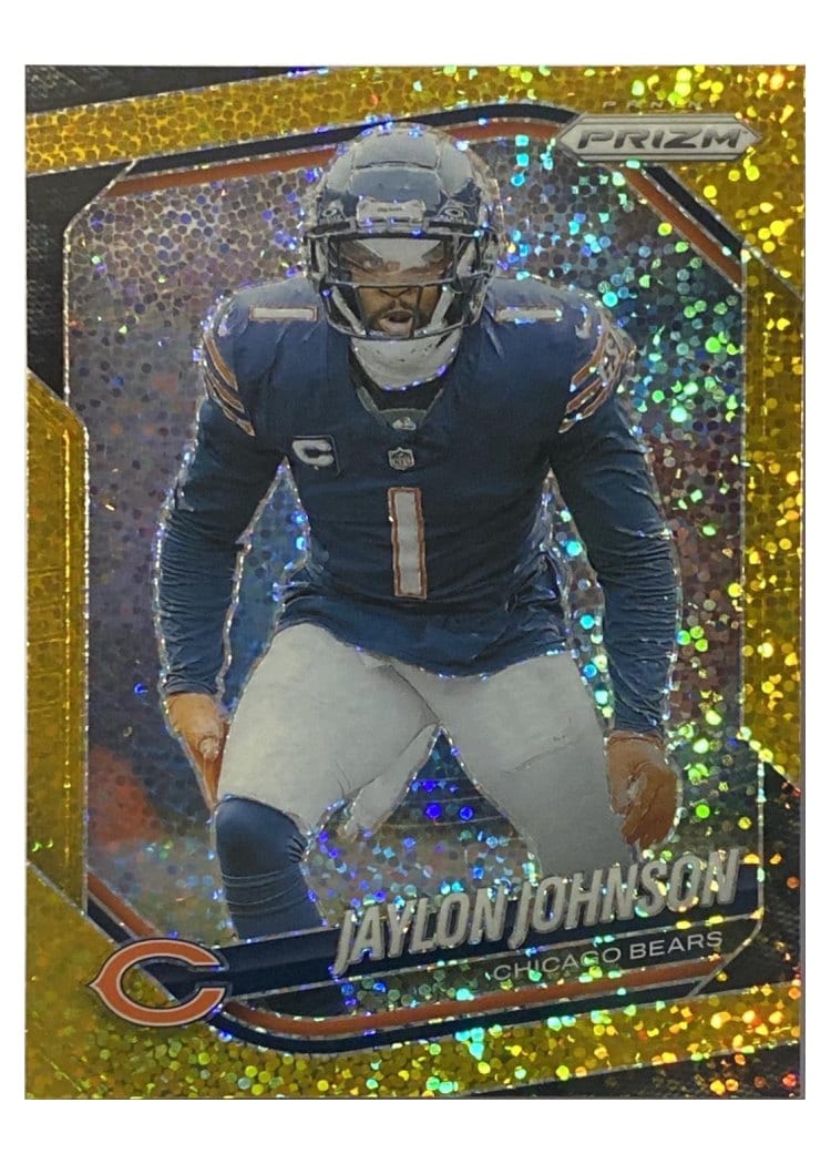 2025 Panini Prizm Base Set Jaylon Johnson Gold Sparkle #44 card