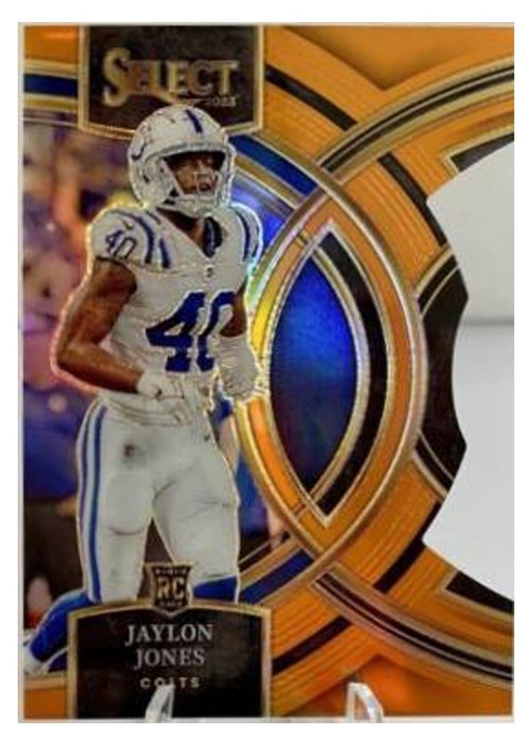 2023 Panini Select Base Set Jaylon Jones Orange Prizm Die-Cut #146 card