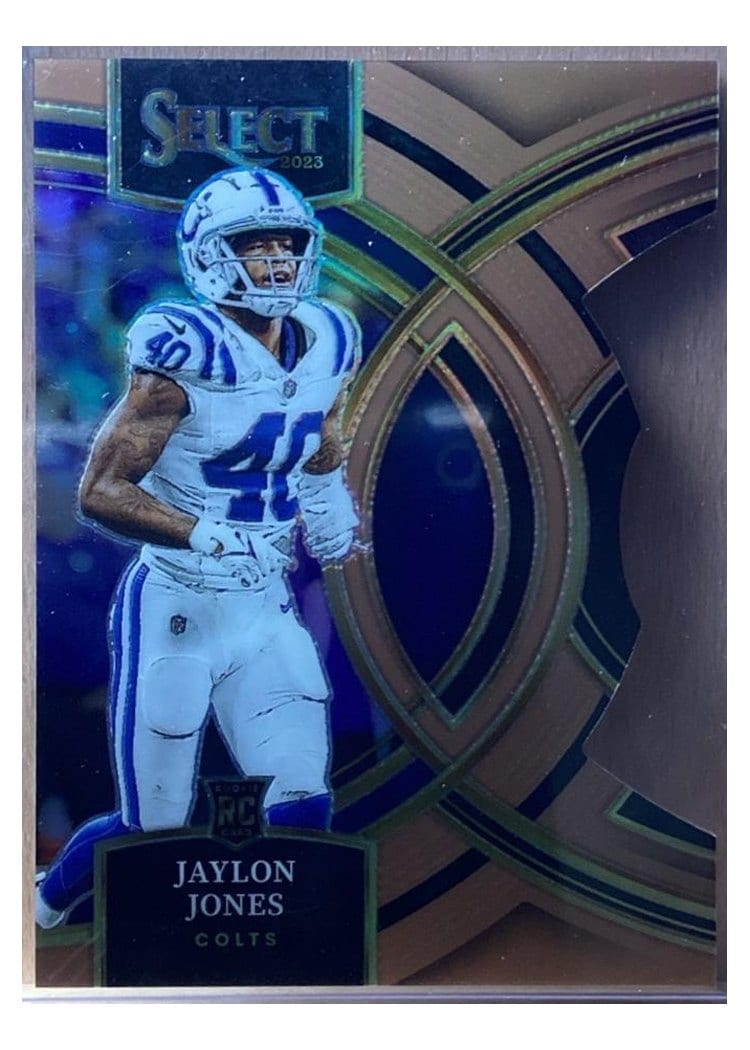 2023 Panini Select Base Set Jaylon Jones Copper Prizm Die-Cut #146 card