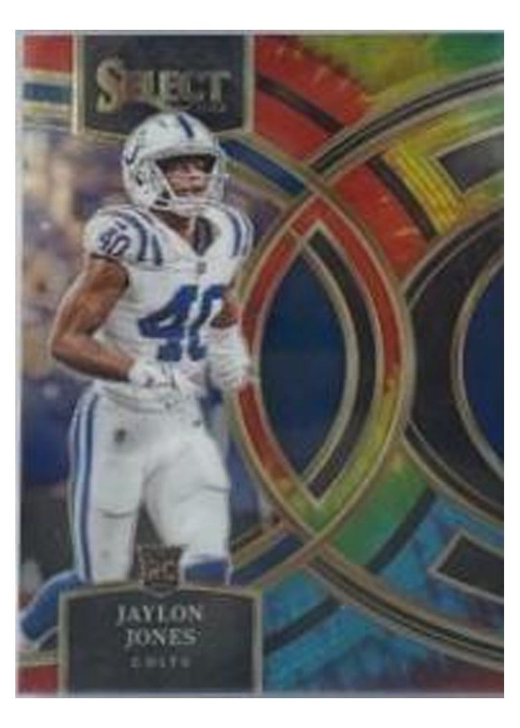 2023 Panini Select Base Set Jaylon Jones Tie-Dye Prizm #146 card