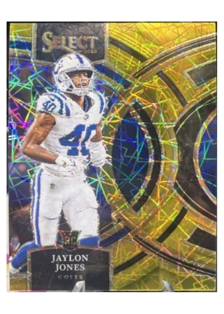 2023 Panini Select Base Set Jaylon Jones Gold Prizm #146 card