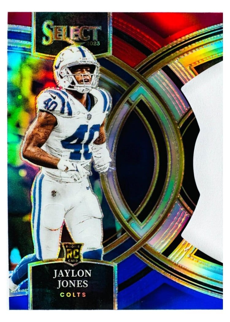 2023 Panini Select Base Set Jaylon Jones Tri-Color Prizm #146 card