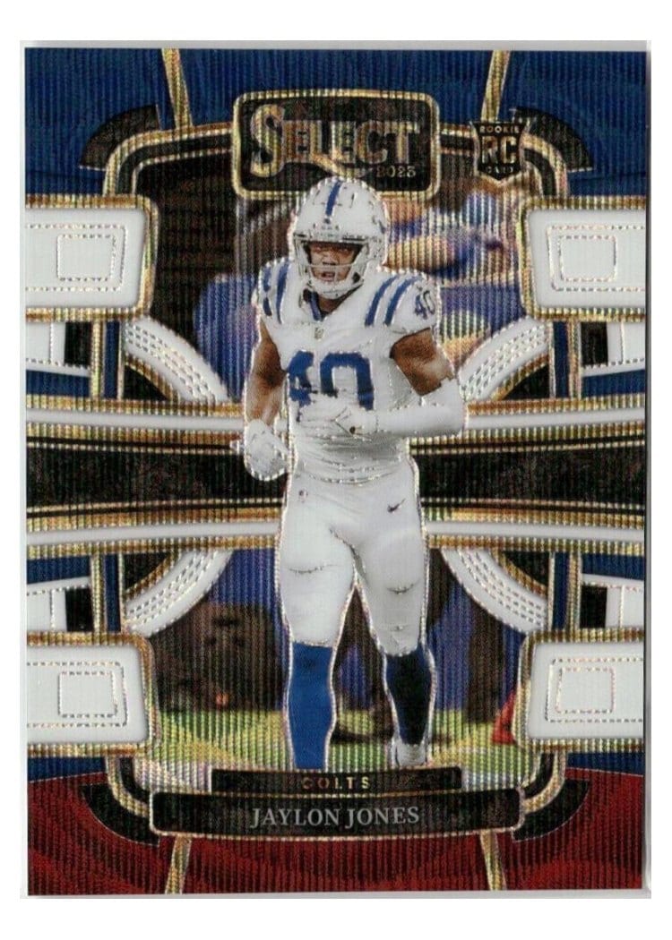 2023 Panini Select Base Set Jaylon Jones Tri-Color Prizm #42 card