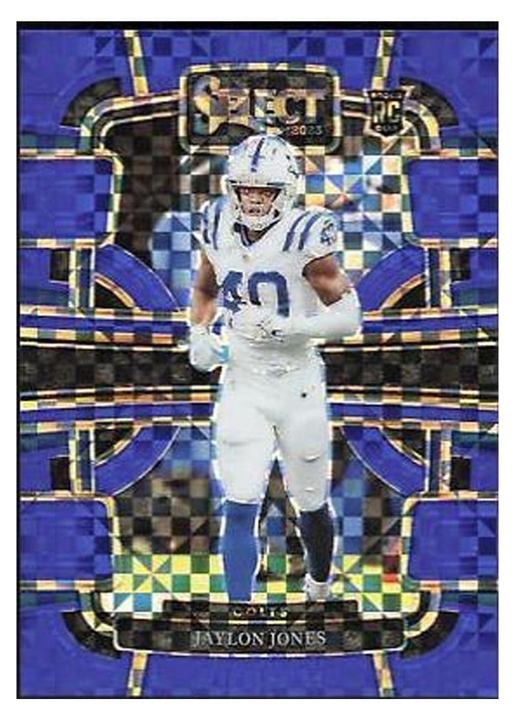 2023 Panini Select Base Set Jaylon Jones Blue Prizm #42 card