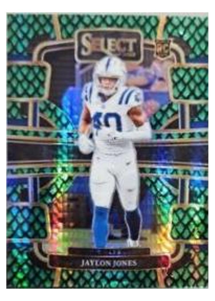 2023 Panini Select Base Set Jaylon Jones Dragon Scale Prizm #42 card