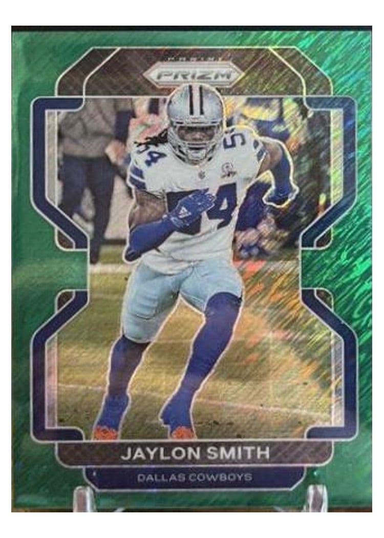 2021 Panini Prizm Base Set Jaylon Smith Green Shimmer #245 card