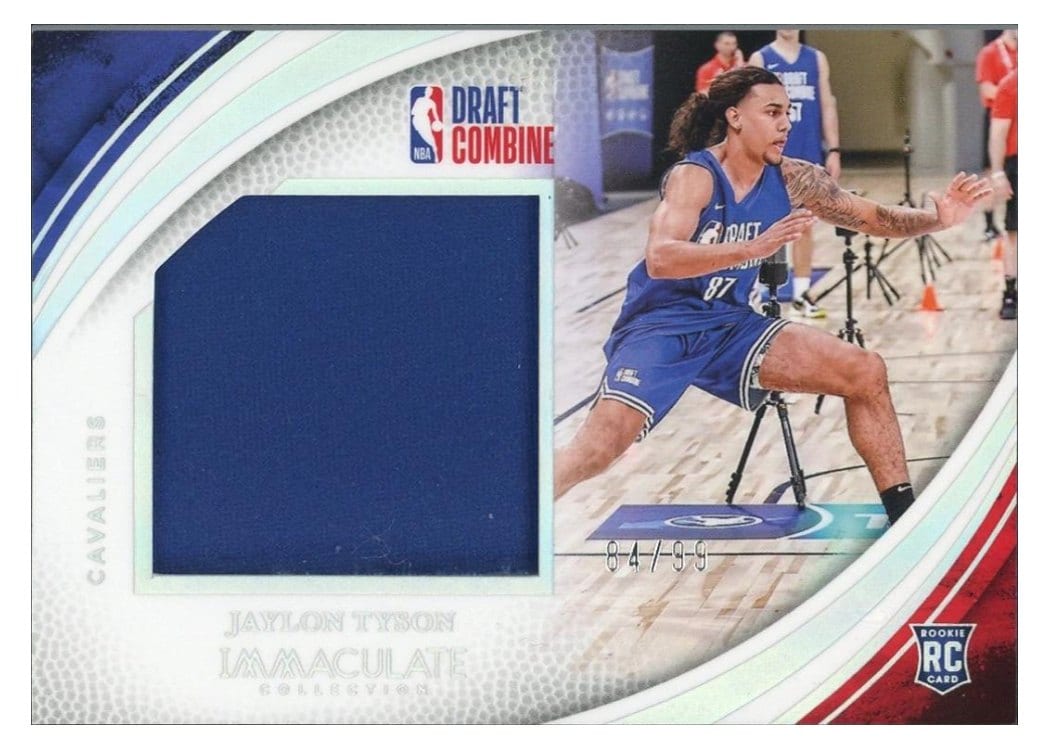 2024-25 Panini Immaculate Collection Draft Combine Memorabilia Set Jaylon Tyson #19 card
