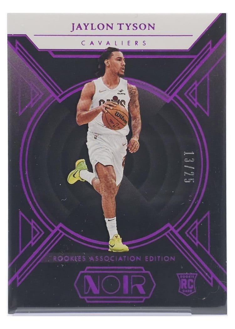 2024-25 Panini Noir Base Set Jaylon Tyson Holo Ruby #169 card