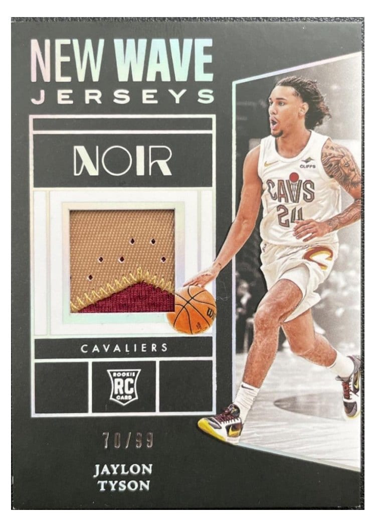 2024-25 Panini Noir New Wave Jerseys Set Jaylon Tyson #2 card