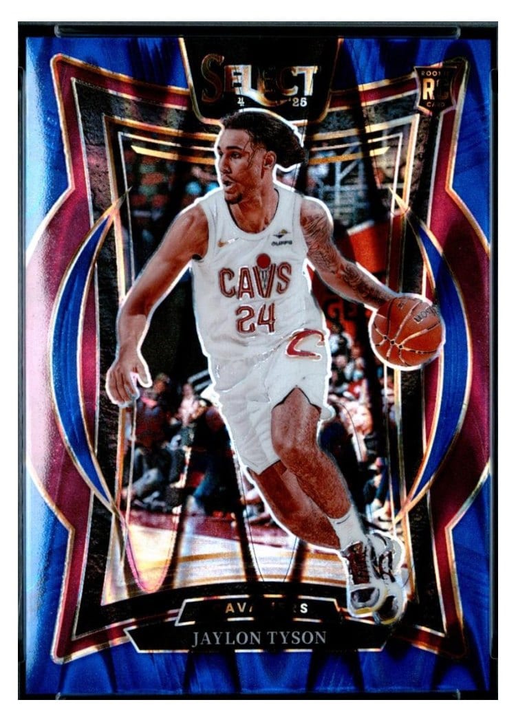 2024-25 Panini Select Base Set Jaylon Tyson Blue Tectonic Prizm #77 card