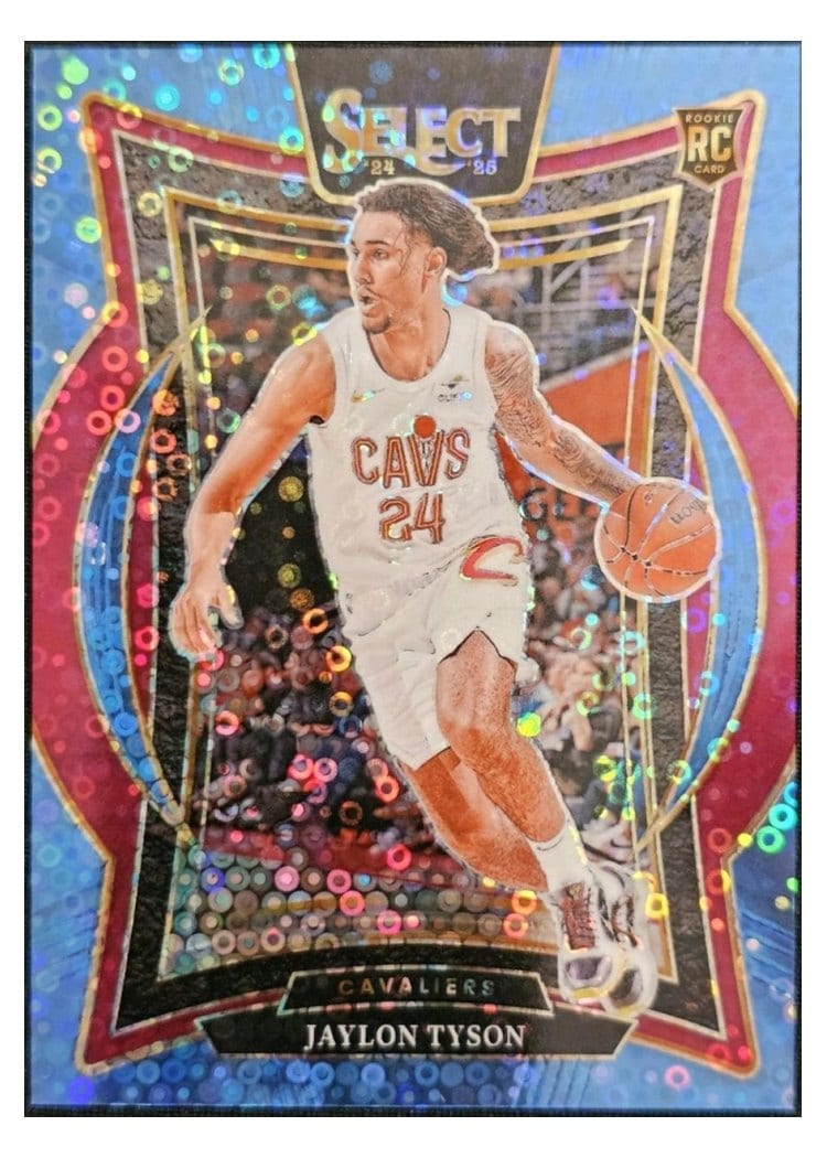 2024-25 Panini Select Base Set Jaylon Tyson Light Blue Disco Prizm #77 card