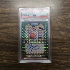 2018 Panini Prizm Mosaic Autographs Jayson Tatum Green #MO-JT card