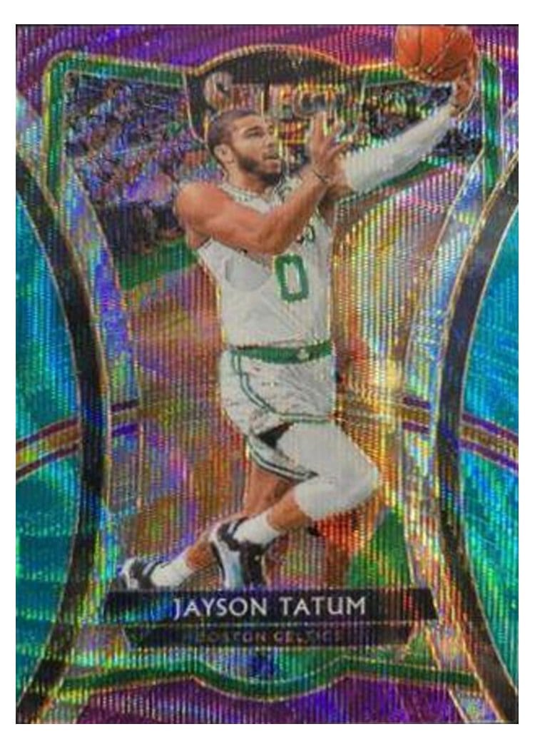 2019-20 Panini Select Base Set Jayson Tatum Tri Color Prizm #190 card