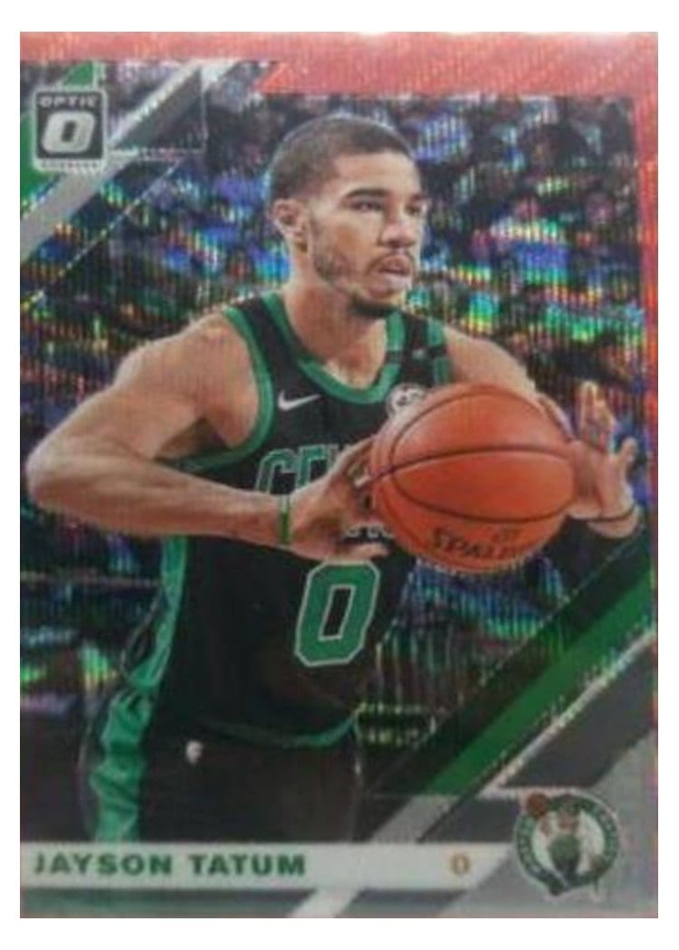 2019 Panini Donruss Optic Jayson Tatum Red Wave #82 card