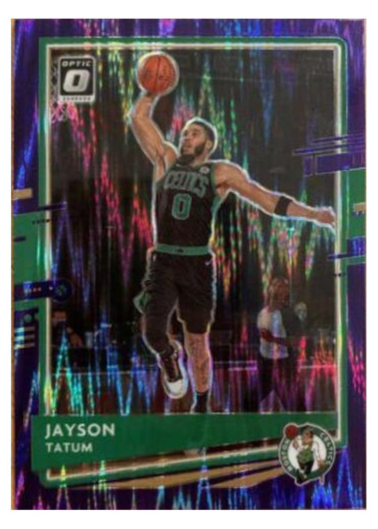2020-21 Donruss Optic Base Set Jayson Tatum #77 card