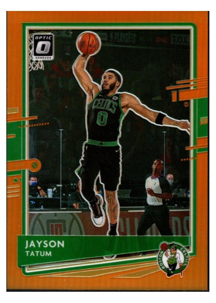 2020-21 Donruss Optic Base Set Jayson Tatum #77 card