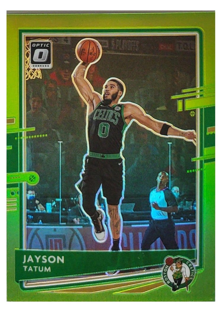 2020-21 Donruss Optic Base Set Jayson Tatum #77 card