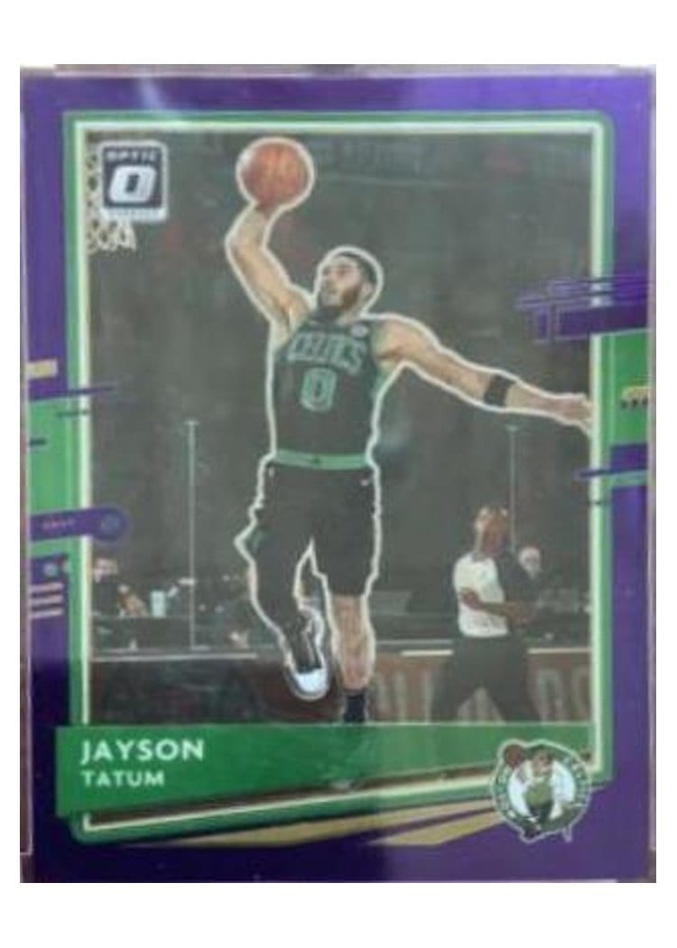 2020-21 Donruss Optic Base Set Jayson Tatum #77 card