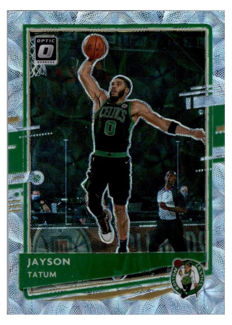 2020-21 Donruss Optic Base Set Jayson Tatum Premium Box Set #77 card