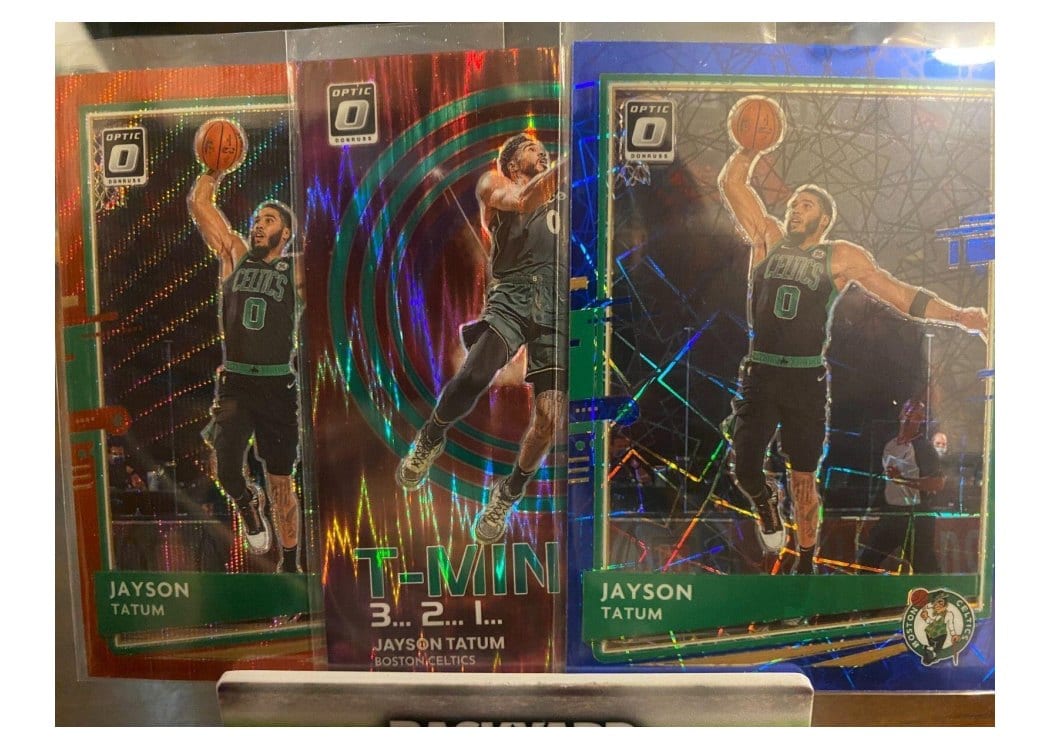 2020-21 Donruss Optic Base Set Jayson Tatum #77 card