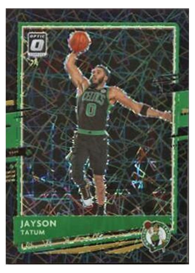 2020-21 Donruss Optic Base Set Jayson Tatum #77 card
