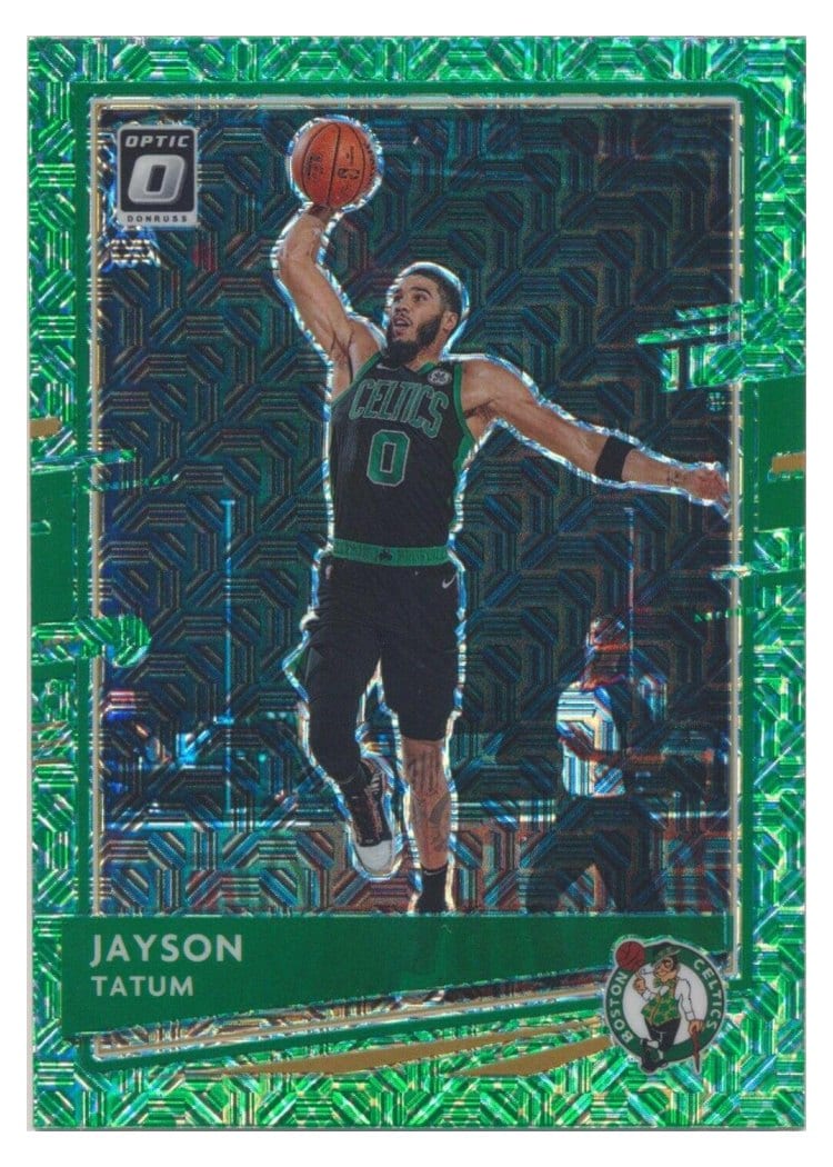 2020-21 Donruss Optic Base Set Jayson Tatum #77 card