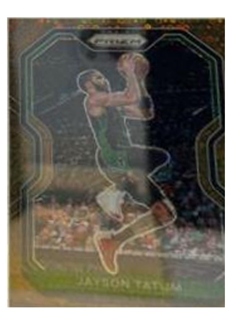 2020-21 Panini Prizm Base Set Jayson Tatum Fast Break Bronze Prizm #119 card
