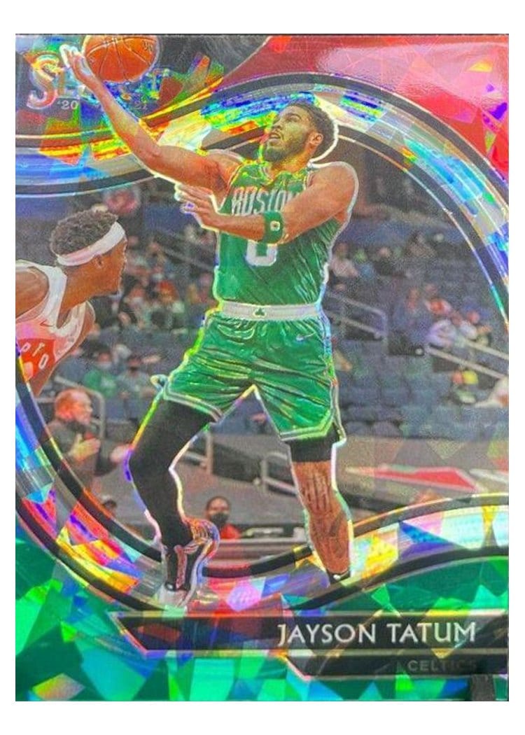 2020 Panini Select Jayson Tatum Red White Green Ice #214 card