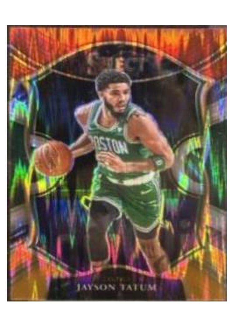 2020 Panini Select Jayson Tatum Red White Orange Flash #214 card