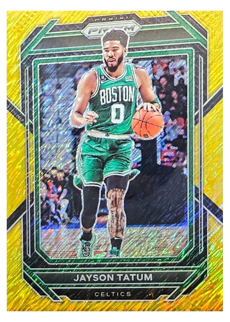 2022-23 Panini Prizm Base Set Jayson Tatum #17 card
