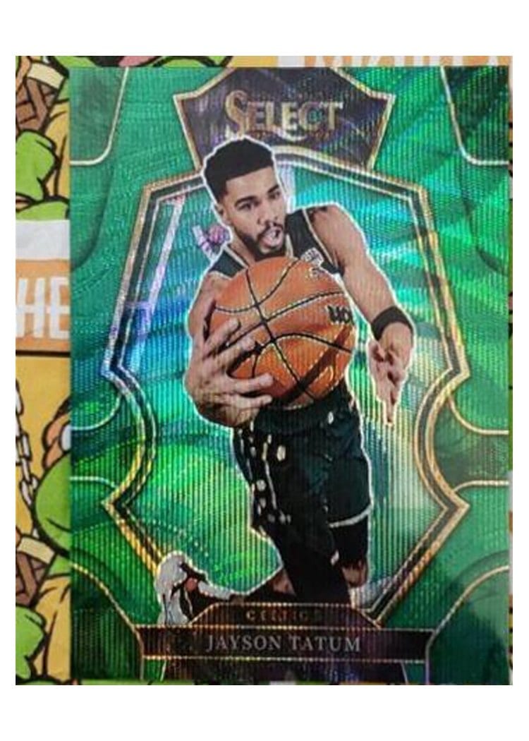 2022-23 Panini Select Base Set Jayson Tatum Green Wave Prizm #155 card