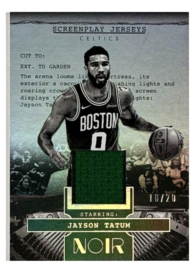 2024-25 Panini Noir Screenplay Jerseys Set Jayson Tatum #19 card