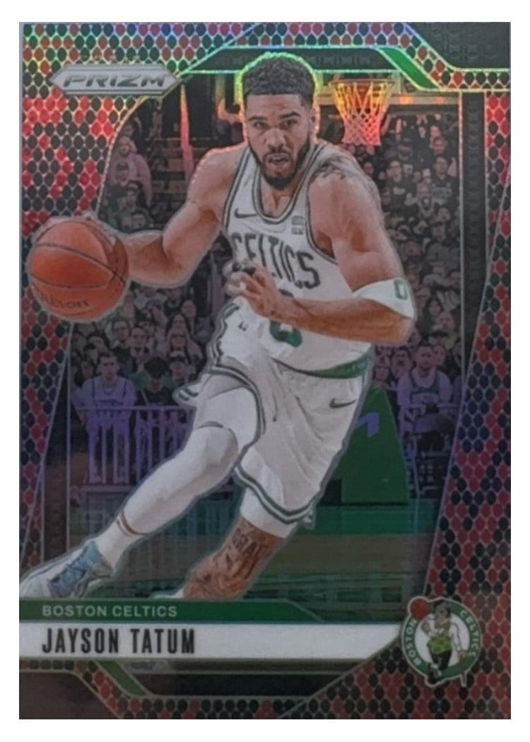 2024-25 Panini Prizm Base Set Jayson Tatum Snakeskin #103 card