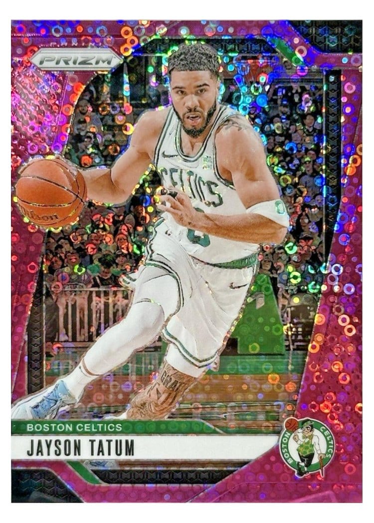 2024-25 Panini Prizm Base Set Jayson Tatum Fast Break Pink #103 card